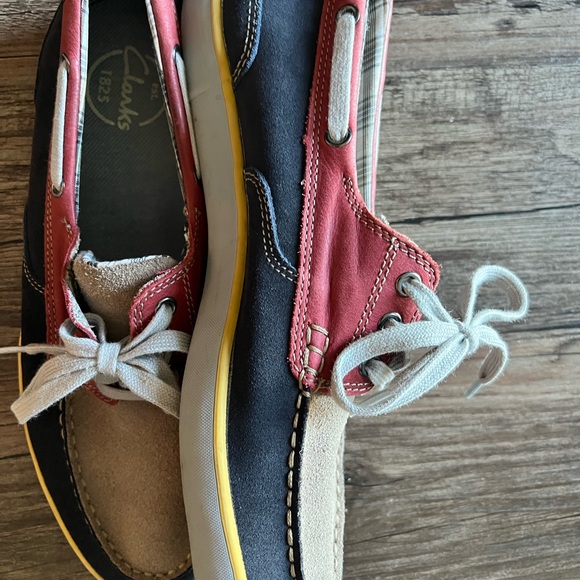 dø entanglement Strøm Clarks | Shoes | Clarks Summer Canvas Suede Deck Shoestanbluered 12 Worn 4  Times | Poshmark